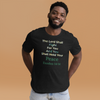 Peace unisex T-Shirt. Find peace in knowing God loves and cares for you.