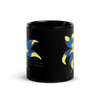 Lily Black Glossy Mug