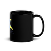 Lily Black Glossy Mug