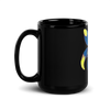 Lily Black Glossy Mug