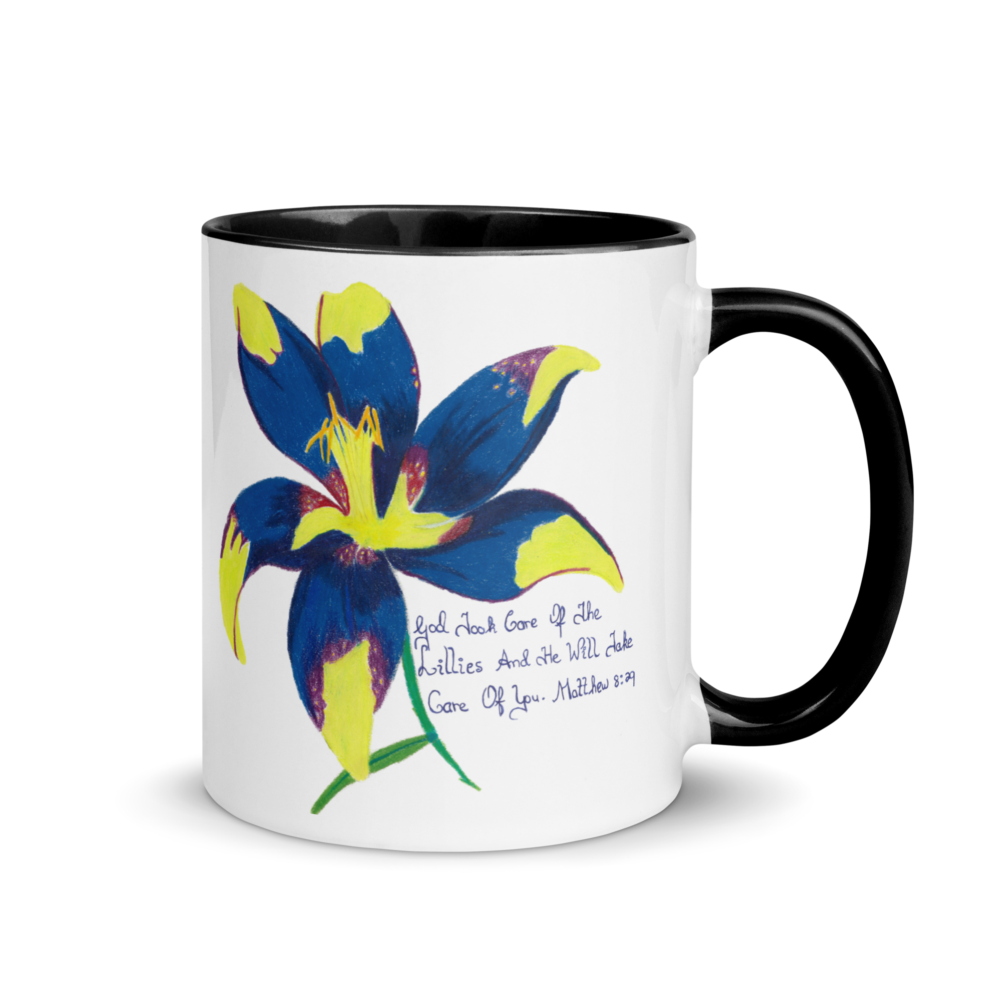 Lily Mug with Color Inside