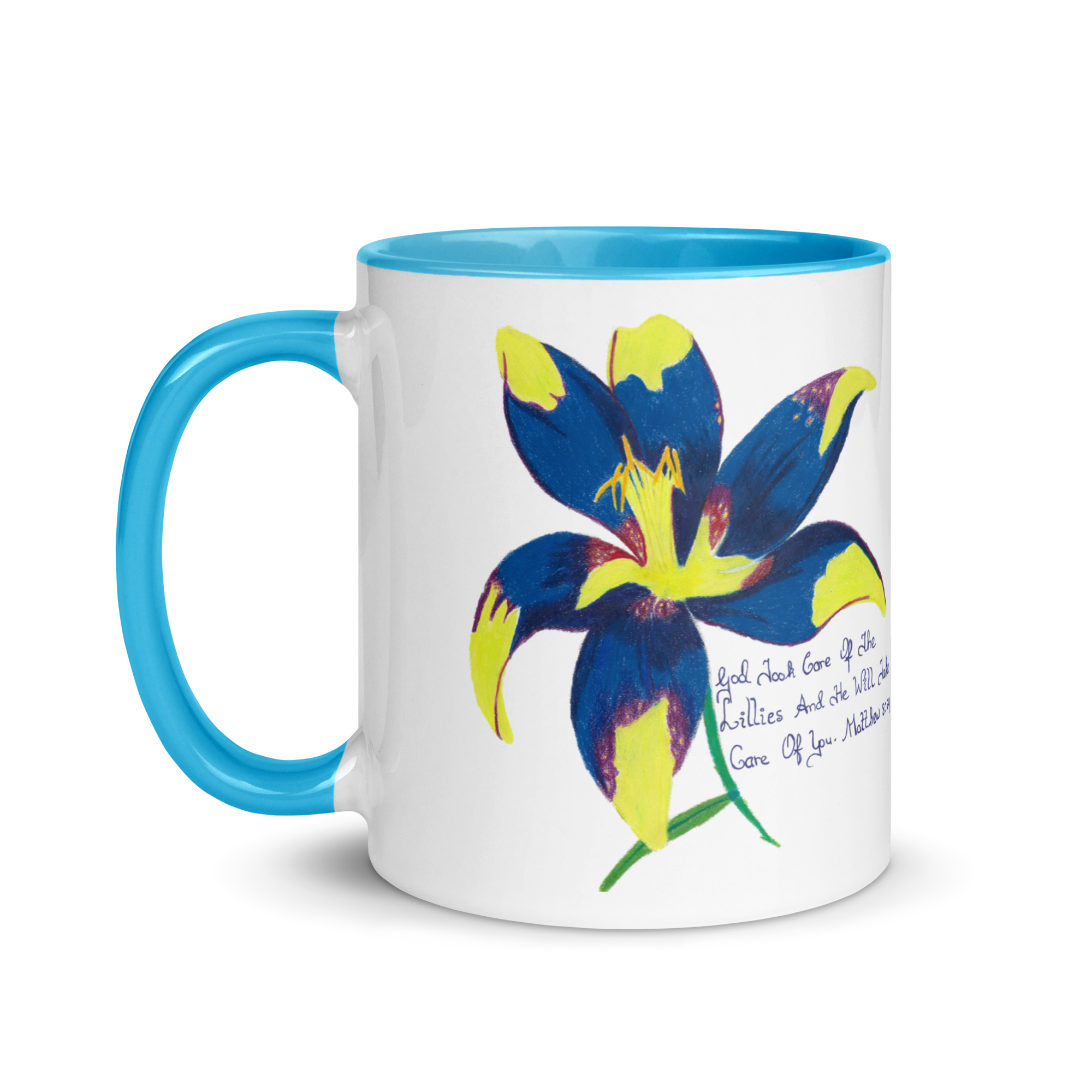 Lily Mug with Color Inside