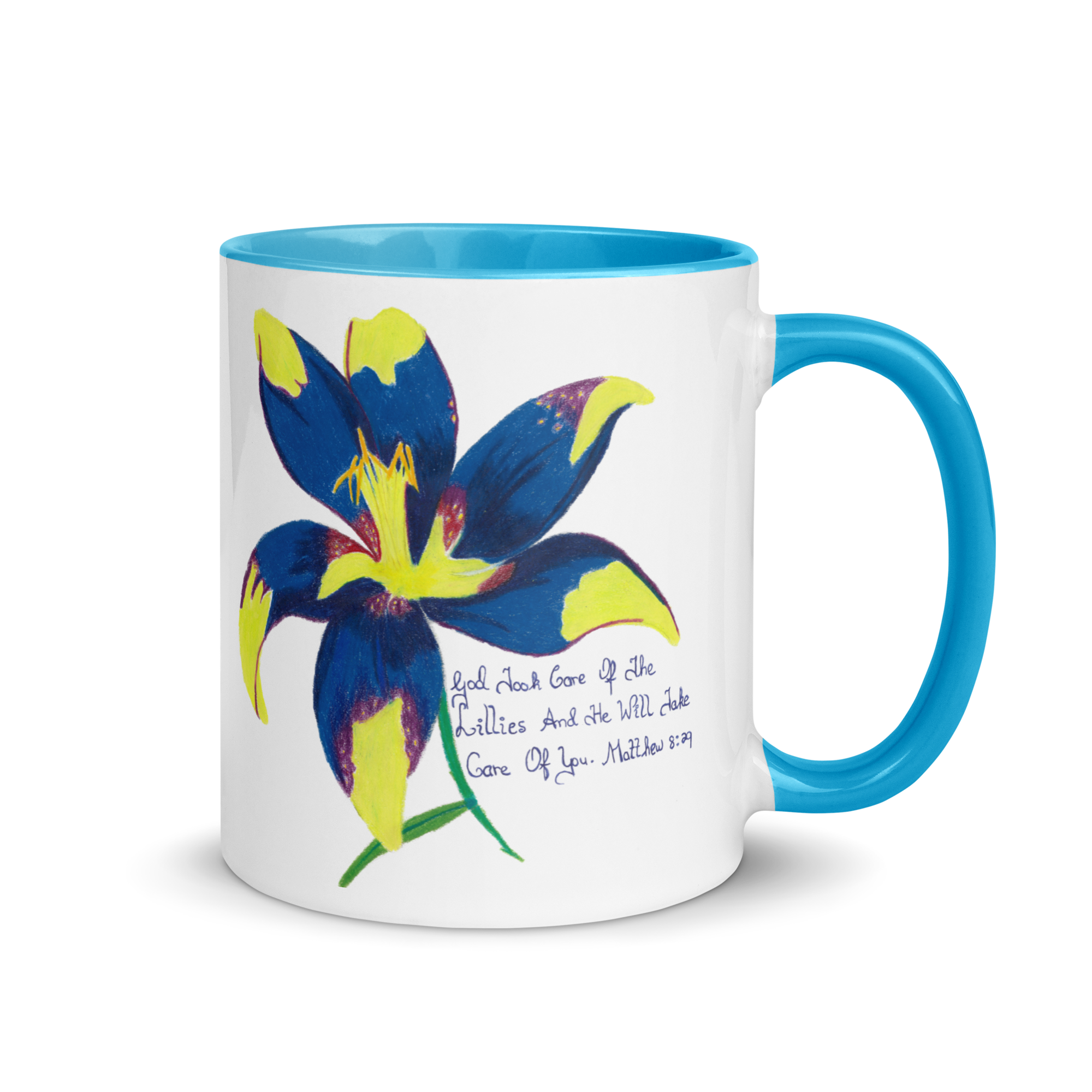 Lily Mug with Color Inside