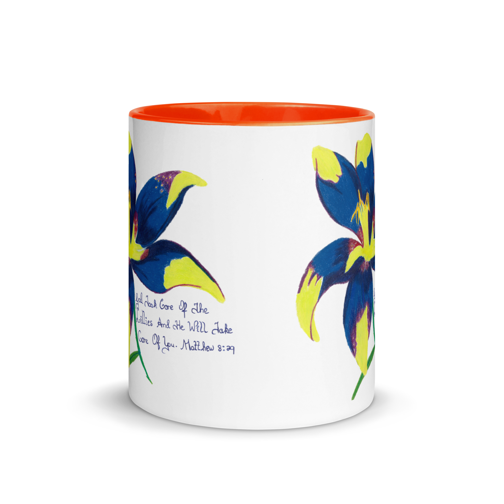 Lily Mug with Color Inside