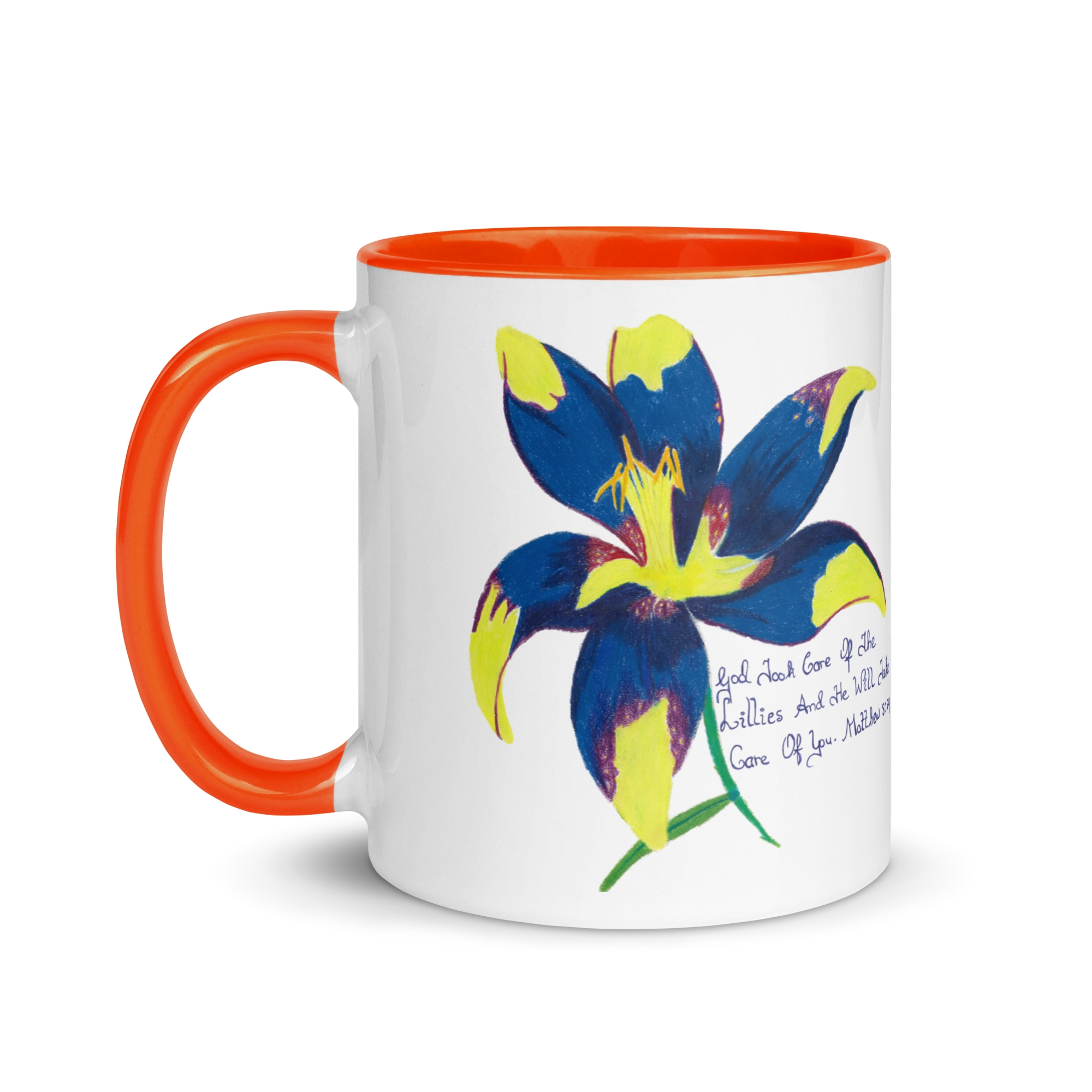 Lily Mug with Color Inside