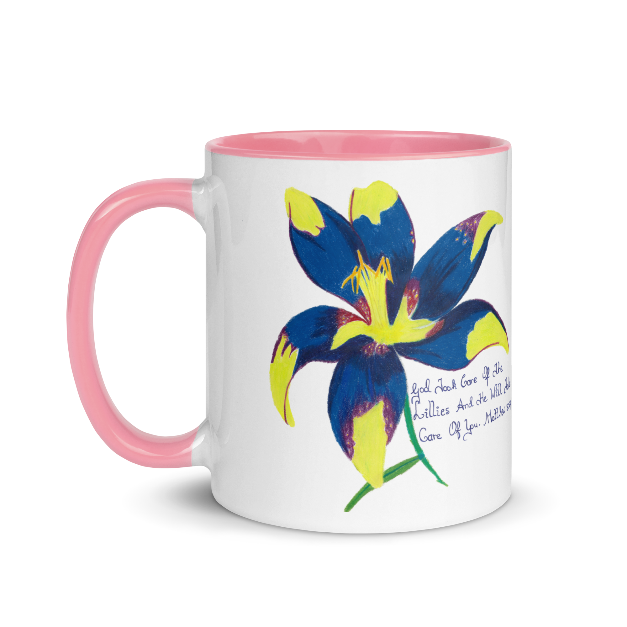 Lily Mug with Color Inside