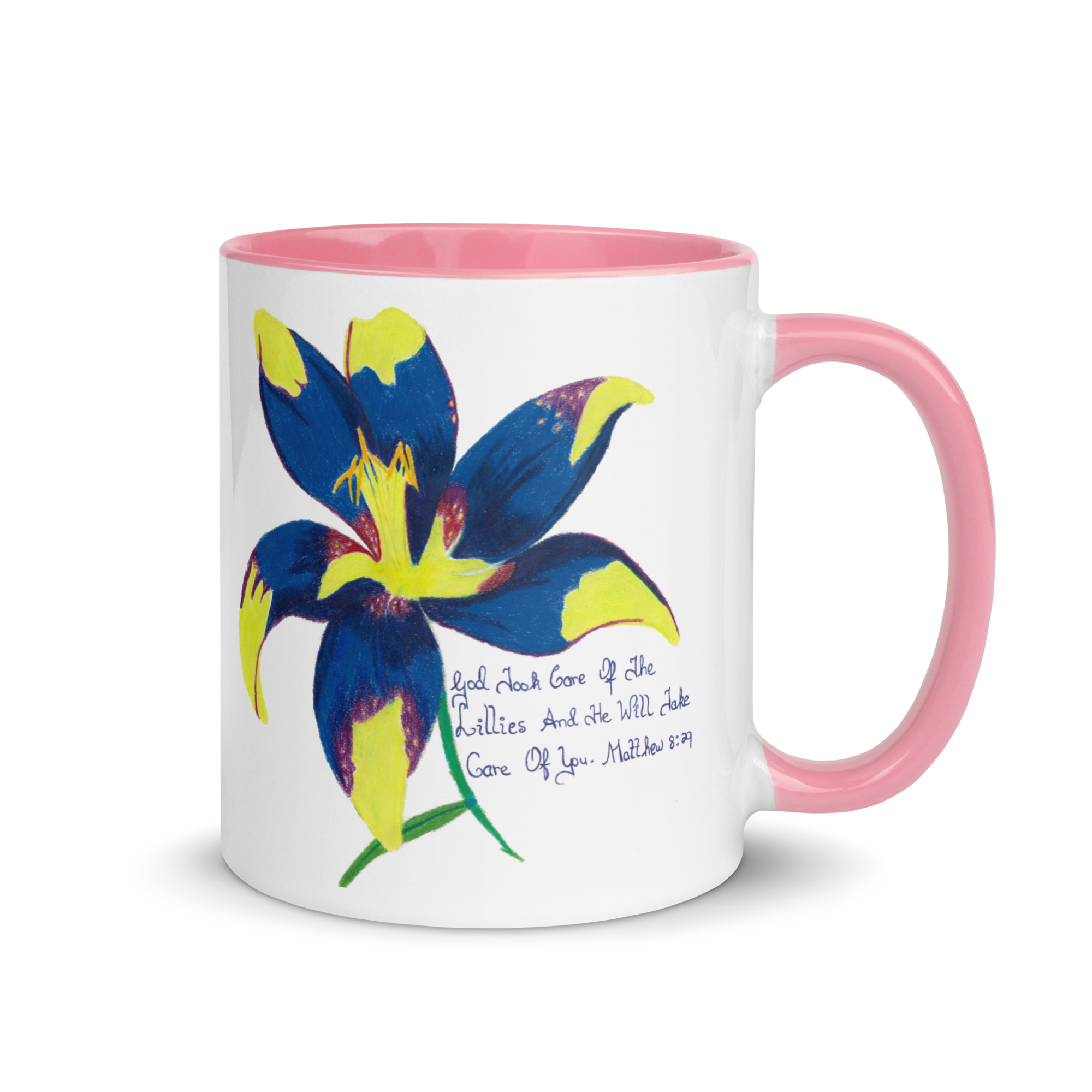 Lily Mug with Color Inside