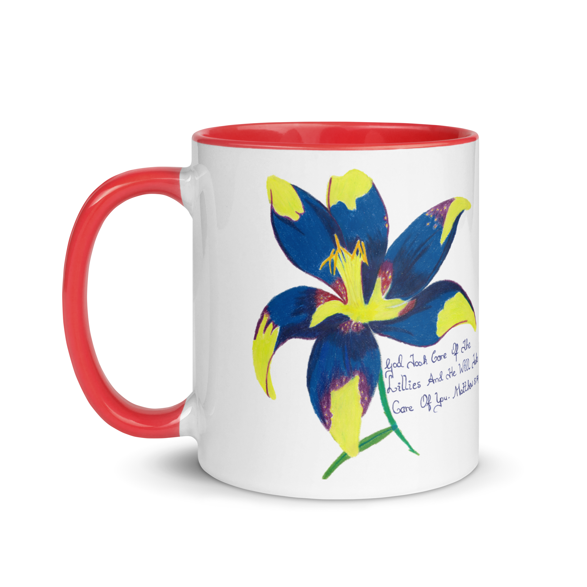 Lily Mug with Color Inside