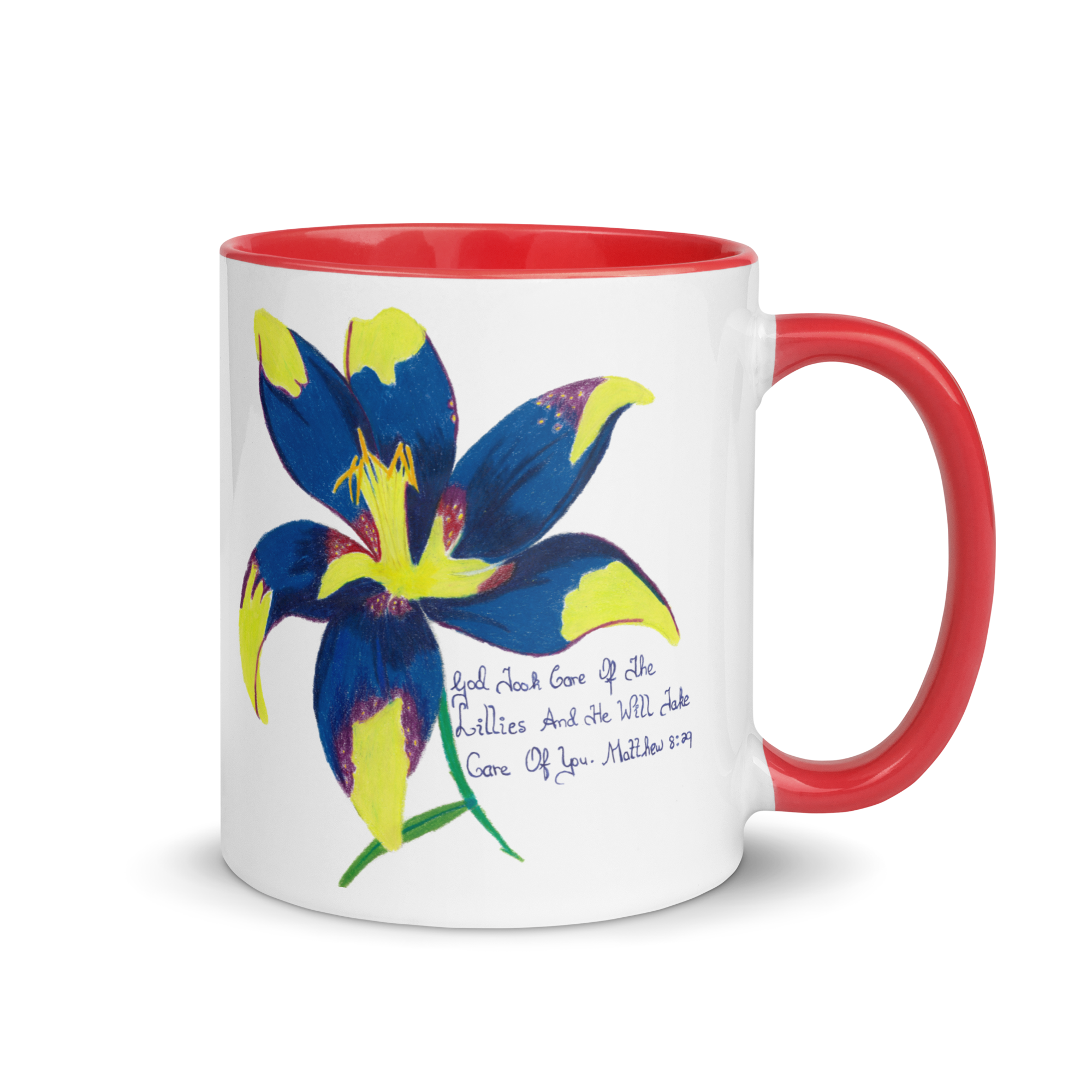 Lily Mug with Color Inside