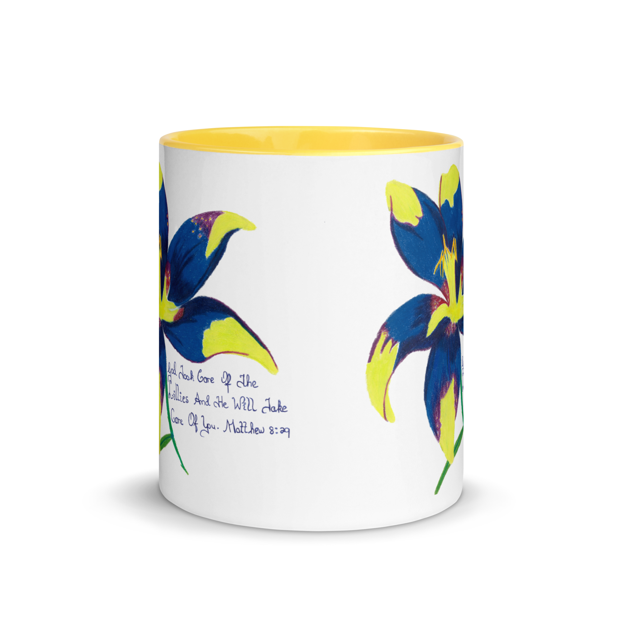 Lily Mug with Color Inside