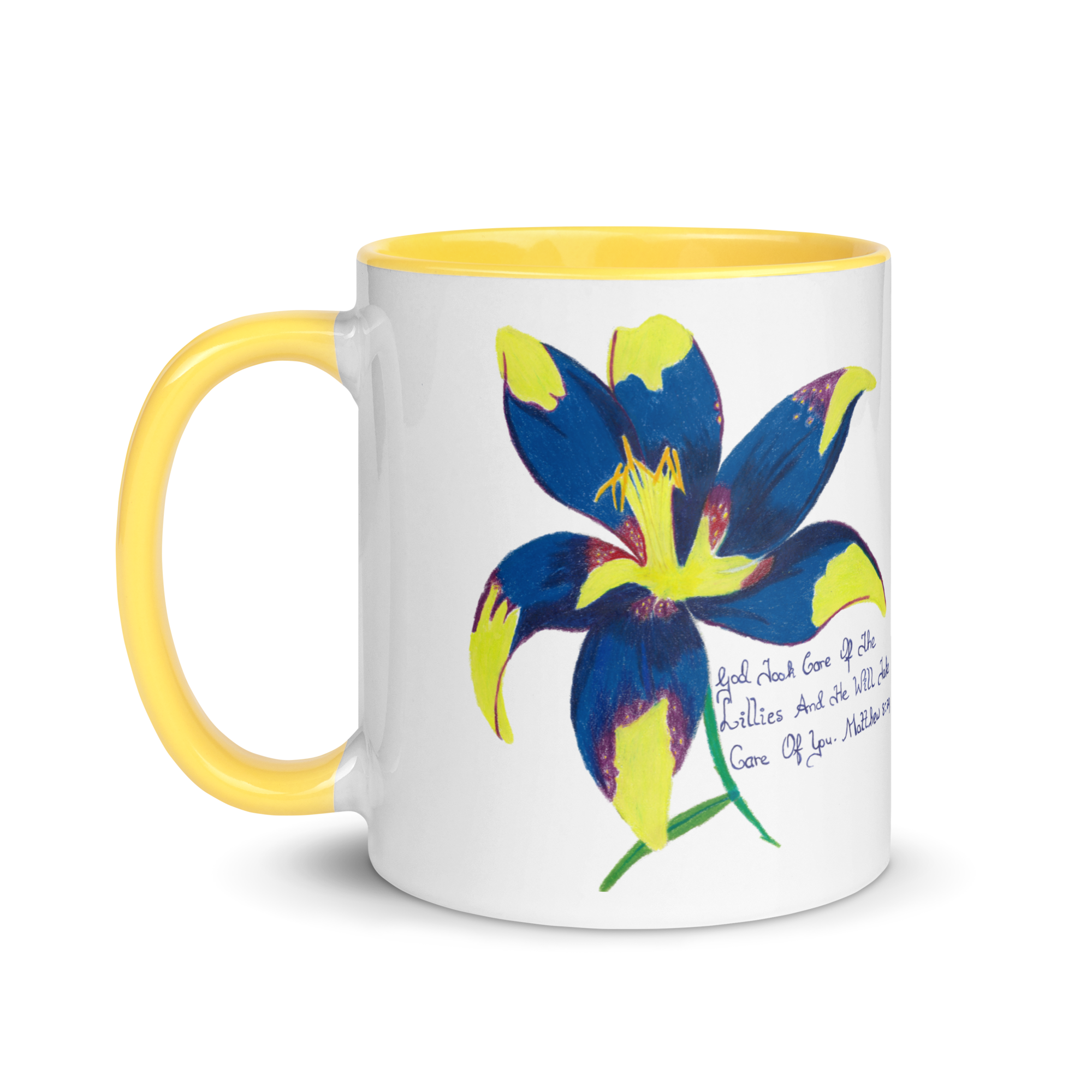 Lily Mug with Color Inside