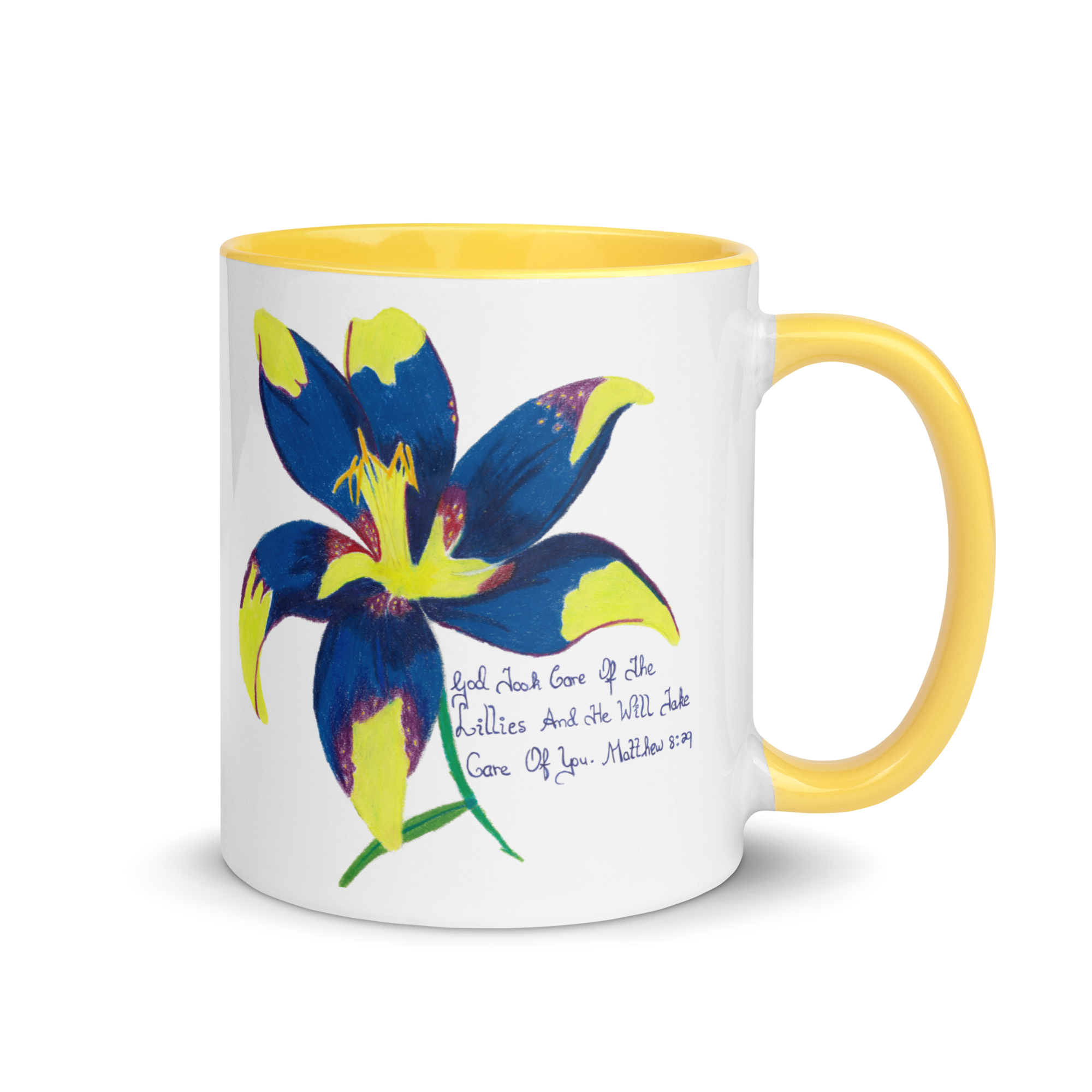 Lily Mug with Color Inside