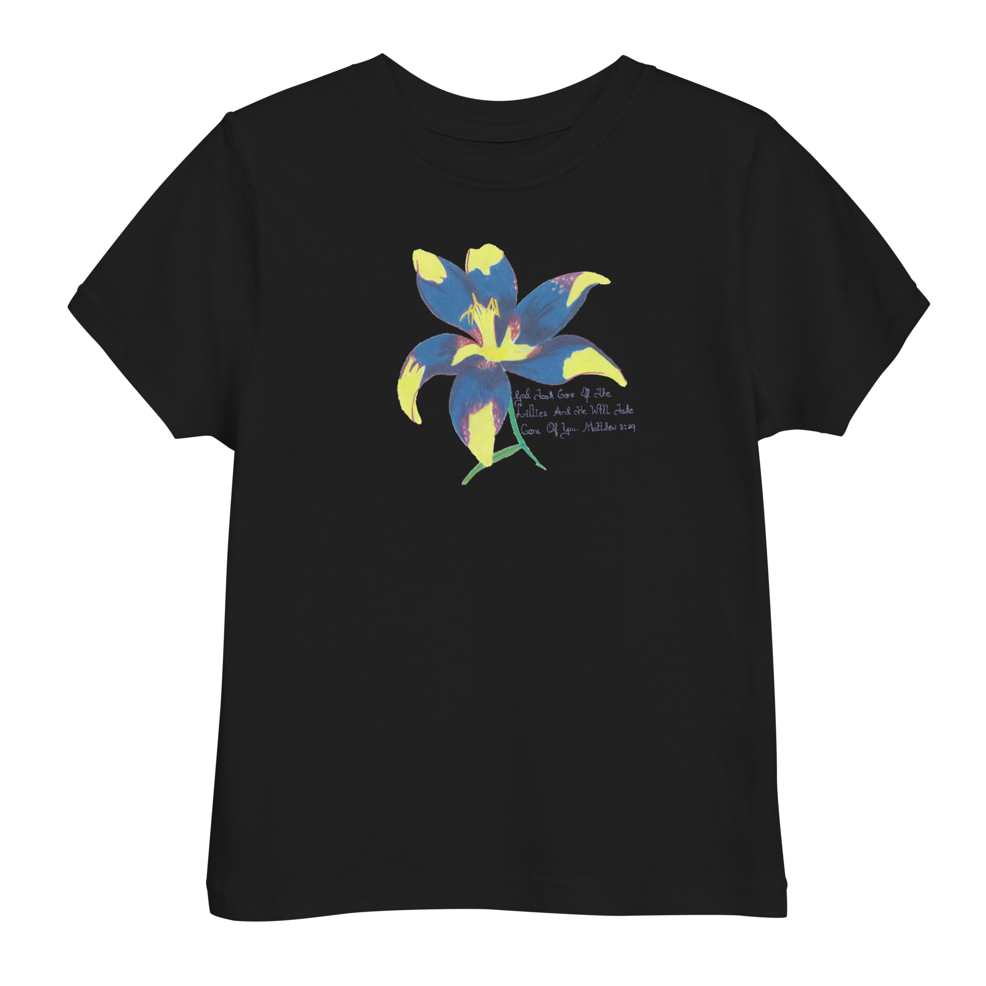 Lily Black Toddler Jersey T-Shirt