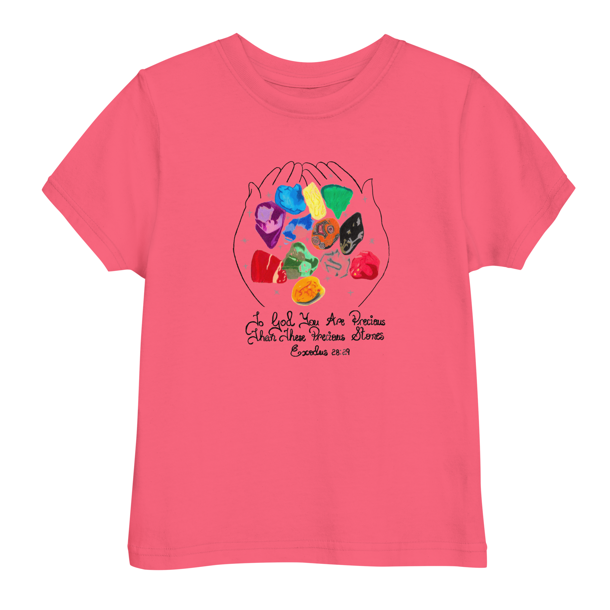 Stone Hot Pink Toddler Jersey T-Shirt