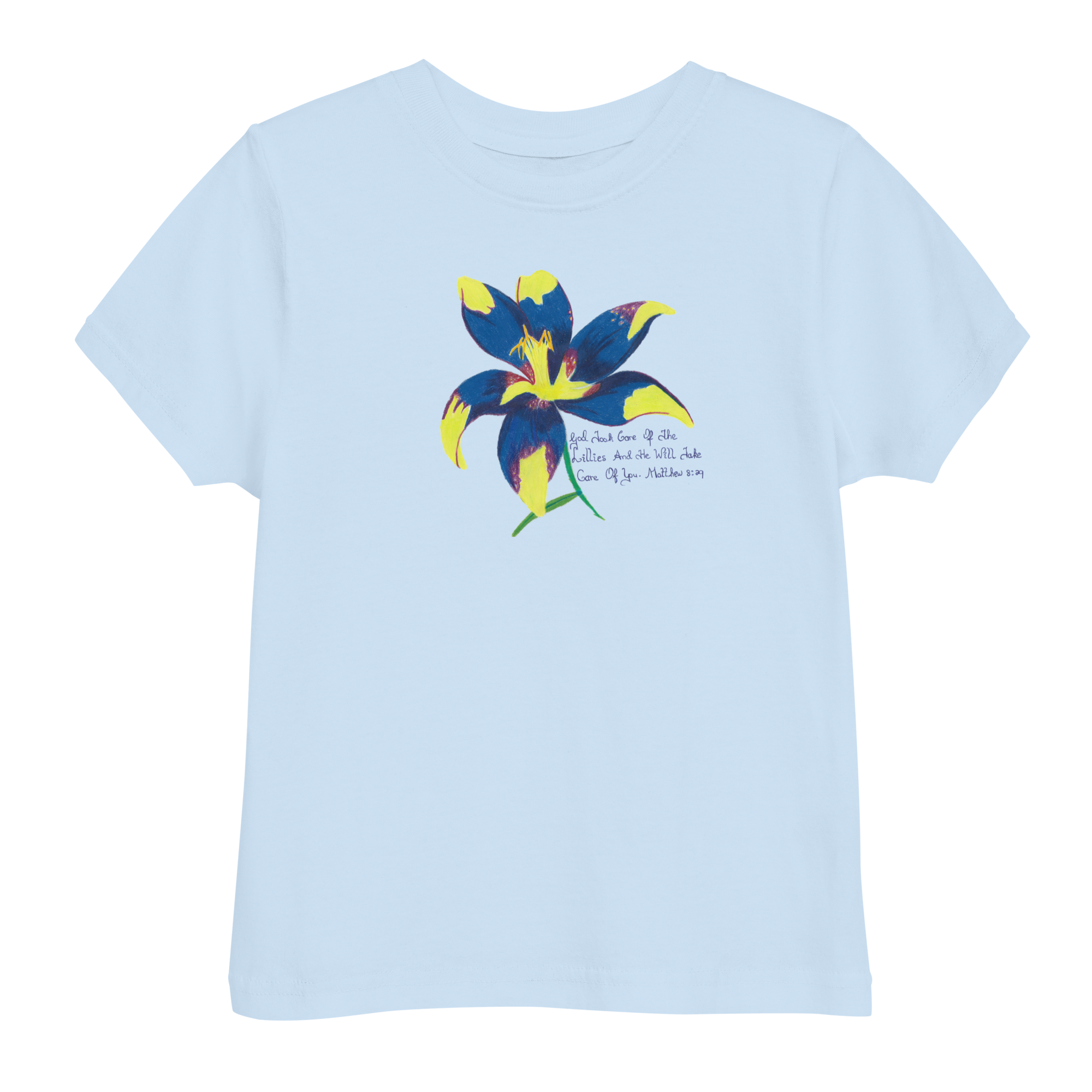 Lily Light Blue Toddler Jersey T-Shirt