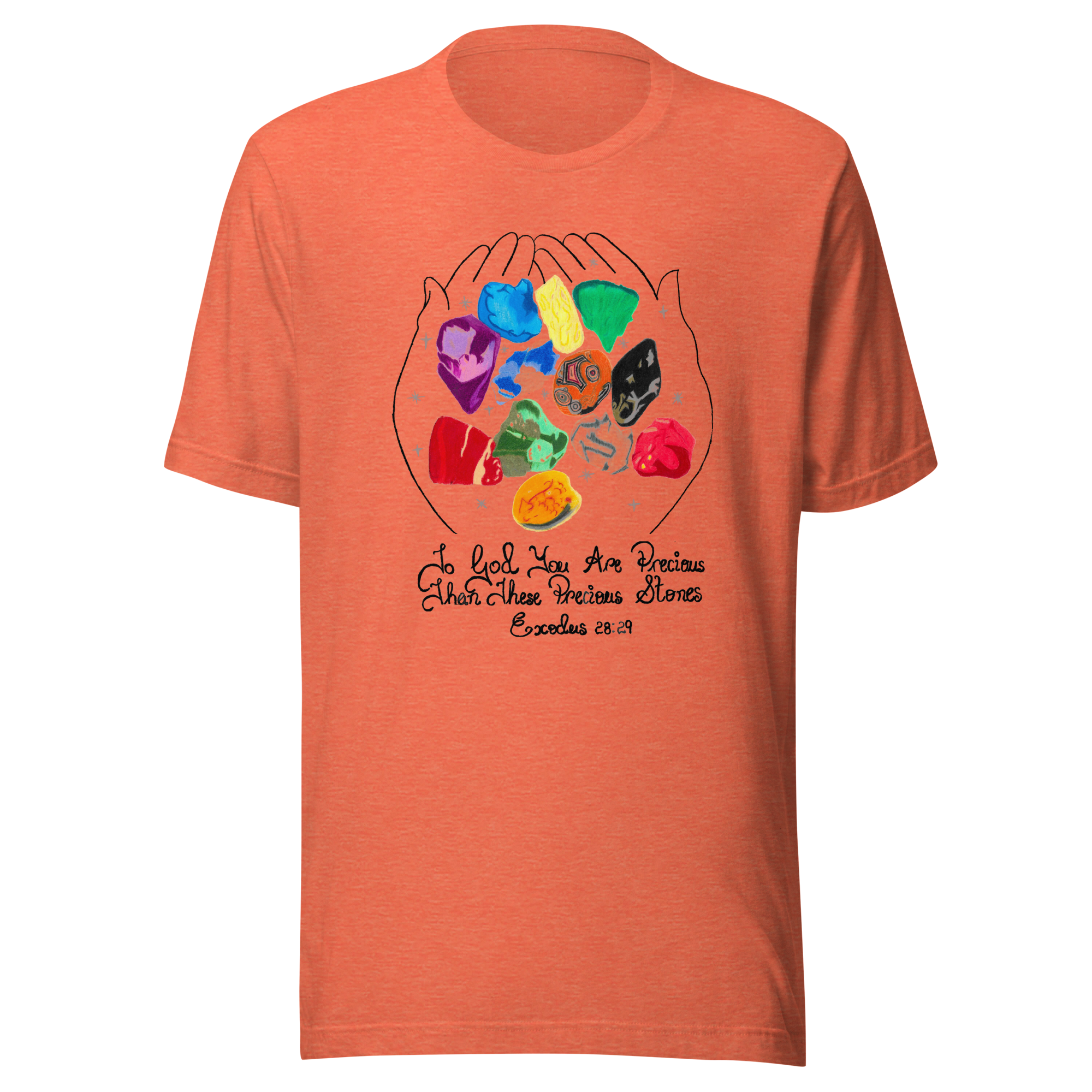 Stone Heather Orange Unisex T-Shirt