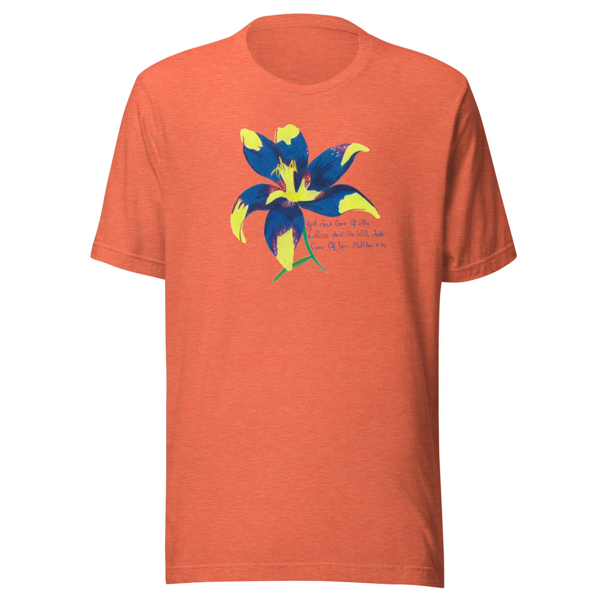 Lily Heather Orange Unisex T-Shirt