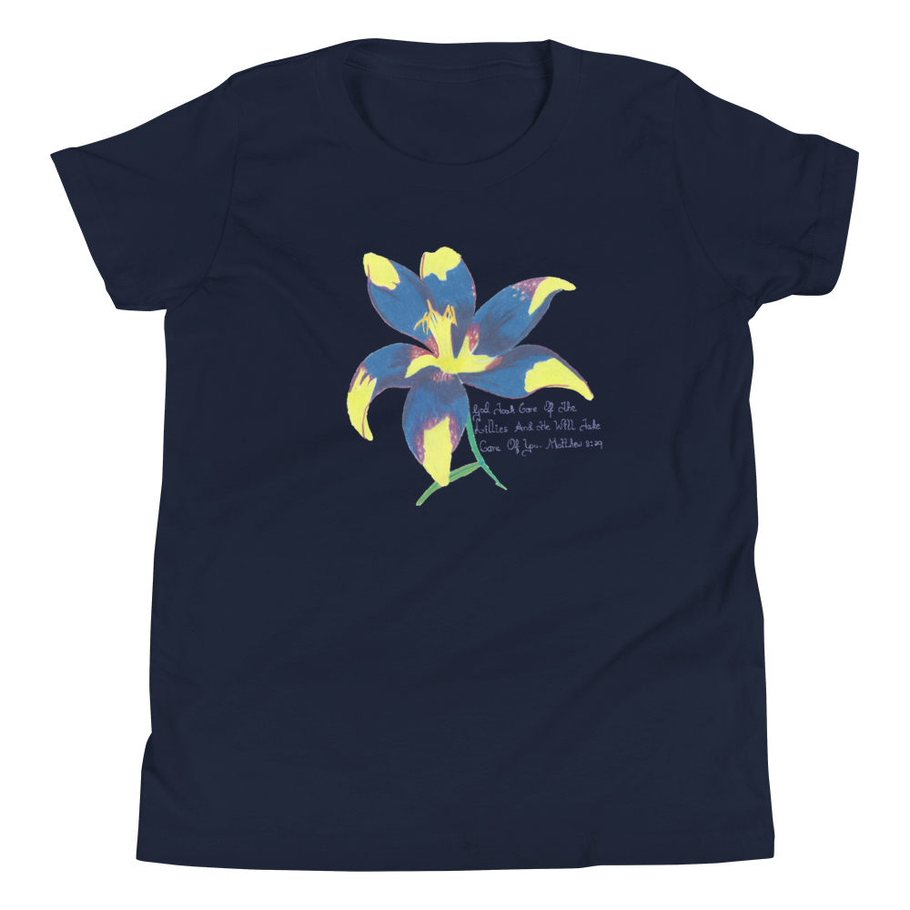 Lily Navy Youth Short Sleeve T-Shirt