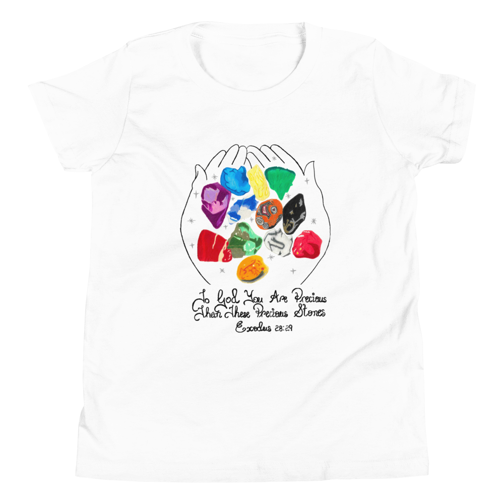 Stone White Youth Short Sleeve T-Shirt